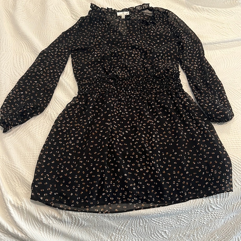 Socialite black chiffon dress